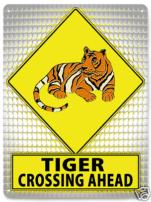 #ad TIGER METAL STREET SIGN RETRO great gift educational kids room wall decor 107