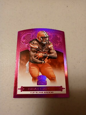 #ad 2015 Purple Crown Royale Isaiah Crowell #D 6 25 Browns
