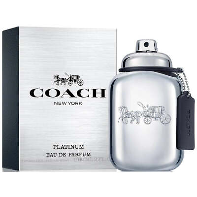 #ad COACH NEW YORK PLATINUM by Coach cologne for men EDP 2.0 oz New in Box