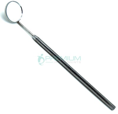 #ad Dental Mirror # 5 Stainless Steel Oral Care Octagonal Handle UPGRADED instrument