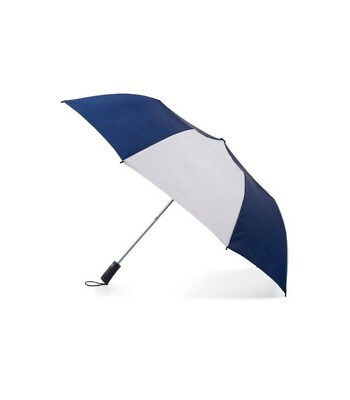 #ad by Totes NeverWet sunguard UPF 50 Umbrella 56 inch one push Open Navy White