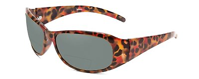 #ad Calabria 645SB Designer Polarized Bi Focal Reading Sunglasses in Red Grey ; 2.5