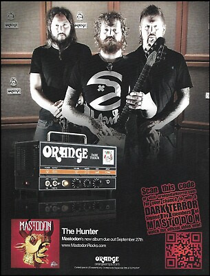 #ad Mastodon The Hunter Orange Dark Terror Guitar Amp 2010 advertisement ad print
