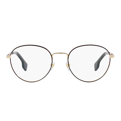 #ad Versace VE 1279 1436 Gold Matte Black Metal Round Eyeglasses 53mm