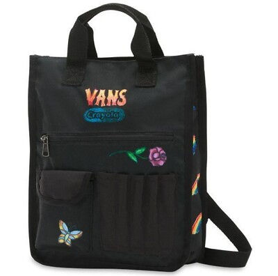 #ad NWT VANS Off The Wall CRAYOLA MINI BACKPACK Limited BLACK Travel School Play BAG