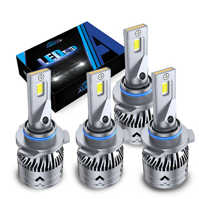 #ad LED Headlight Bulbs for Chevy Trailblazer 2002 2009 Low amp; High Beam Combo kit