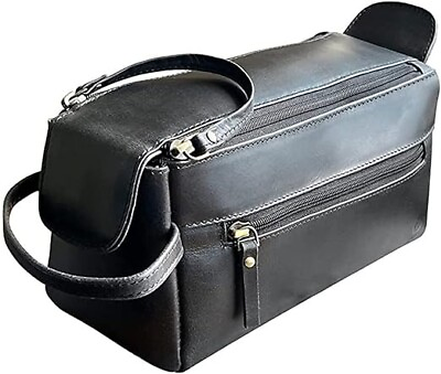 #ad Handmade Leather Toiletry Bag for Men Gift For Men Leather Shaving Dopp Kit Bag
