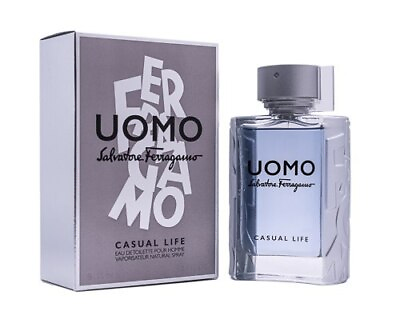 #ad Uomo Casual Life by Salvatore Ferragamo 3.4 oz EDT Cologne for Men New In Box