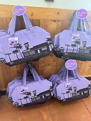 #ad New Trader Joe#x27;s “LAVENDER” Insulated Extra Large Cooler Reusable Shopping Bag
