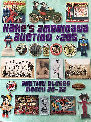 #ad Hake#x27;s Americana and Collectibles Catalog #205 March 2012