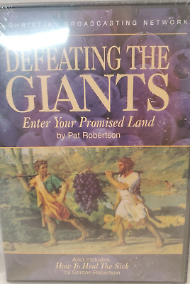 #ad DEFEATING THE GIANTS ENTER YOUR PROMISED LAND DVD BY: PAT ROBERTSON NEW SEALED