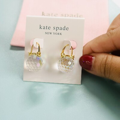 #ad kate spade Transparent beads earrings new