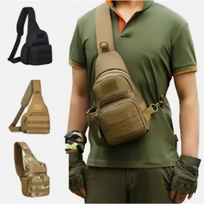 #ad Men Backpack Tactical Chest Bag Military Crossbody Bag Molle BackpackingTrip Bag