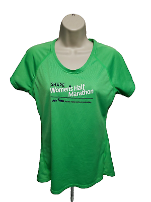 #ad 2019 New Balance NYRR Shape Half Marathon Womens Medium Green Jersey