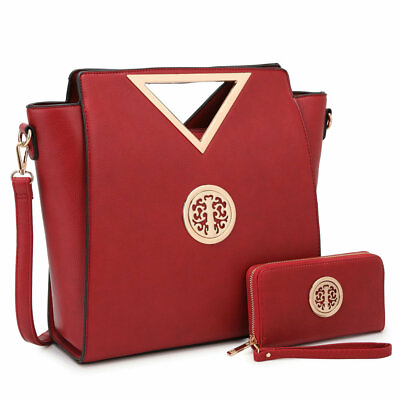 Women#x27;s Handbags Satchel Medium Tote Purse Fashion Shoulder Bag with Wallet