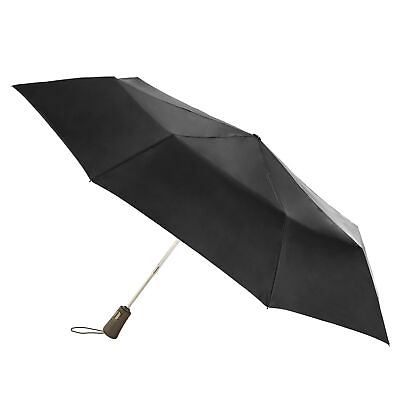 #ad totes Titan Compact Travel Umbrella Windproof Water One Size Black