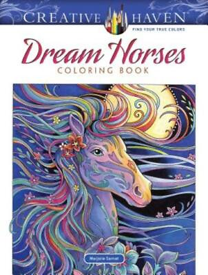 #ad Creative Haven Dream Horses Coloring Book
