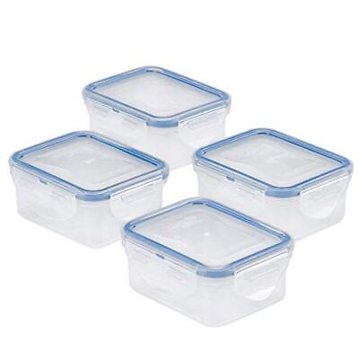 #ad LocknLock Easy Essentials Food Storage Container Set 4 Piece Clear