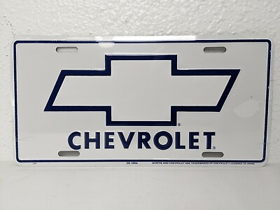 #ad RARE Vintage NOS Chevrolet Chevy Truck Logo 1980s Vanity License Plate Front Tag