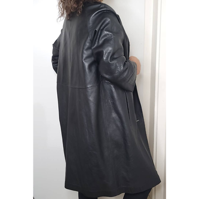 #ad S. L. M. Vintage La Richarde Napa Full length Leather Ladies Jacket Size 40