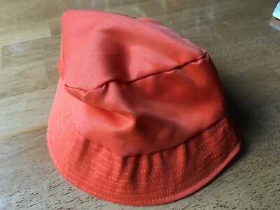 #ad New Bucket Hat Cap Fishing Boonie Brim Orange Safari Summer Unisex100% Polyester