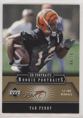 #ad 2005 Upper Deck Portraits Gold 75 Tab Perry #148 Rookie RC