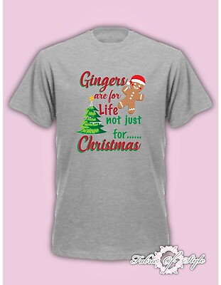 #ad Gingers Are For Life Not Just For Christmas Funny Mens T Shirt Grey