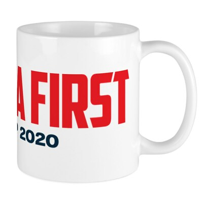 #ad CafePress Trump 2020 America First 11 oz Ceramic Mug 215802549