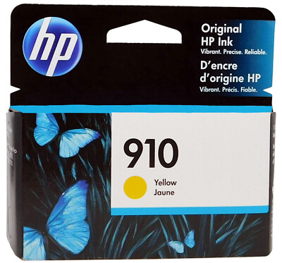 #ad HP 910 3YL60AN Yellow Ink Cartridge New Genuine
