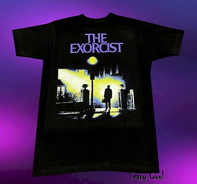 #ad New The Exorcist Poster 1973 Horror Movie Mens Vintage T Shirt