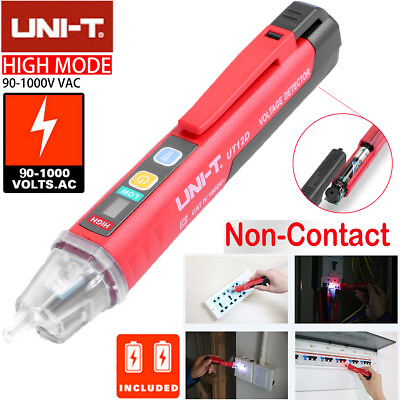#ad UNI T 90 1000V Non Contact AC Electrical Tester Pen Voltage Detector With LED