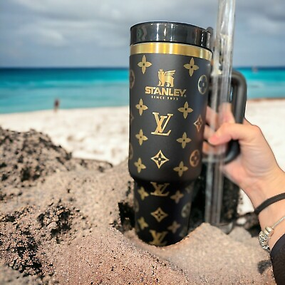 #ad Black LV and Stanley logo Stanley Style Tumbler 40 oz