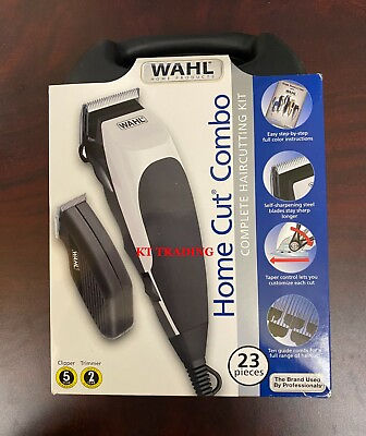 #ad WAHL Home Cut Combo COMPLETE HAIRCUTTING KIT Precision Clipper Touch up Trimmer