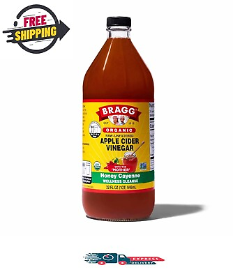 #ad Bragg Organic Apple Cider Vinegar Honey Cayenne Wellness Cleanse – Made with ACV