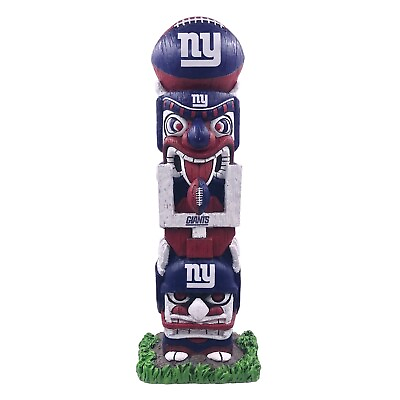 #ad New York Giants 16quot; Tiki Face Totem Pole Figurine by FOCO