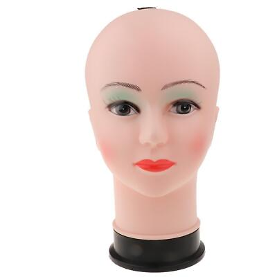 #ad Salon Shop Female Manikin Model Head Stand Hat Hairpiece Glasses Display