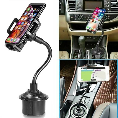 #ad New Universal Car Mount Adjustable Gooseneck Cup Holder Cradle for Cell Phone US