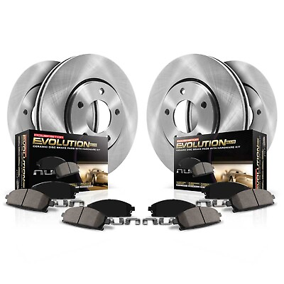 #ad Powerstop KOE8289 4 Wheel Set Brake Discs And Pad Kit Front amp; Rear for Rogue