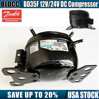 #ad DC12V 24V 80 420W Secop BD35F 101Z0200 R134a Compressor Danfoss Refrigeration BL