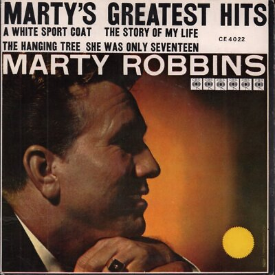 #ad Marty Robbins Marty#x27;s Greatest Hits 7quot; vinyl Singapore Cbs ep in pic sleeve