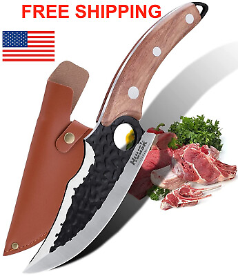 #ad Viking Chef Huusk Knife Japan Kitchen Meat Cleaver Butcher Boning Knife new