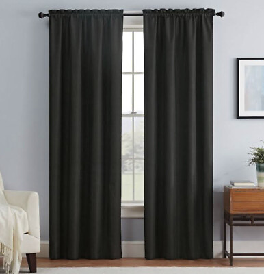 #ad Nicetown NWT 2 Panel Living room black out 42”X63” curtains Q1