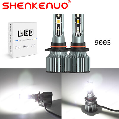 #ad 9005 HB3 LED 72W Super Bright 6500K White Headlight Bulbs Kit High Low Beam
