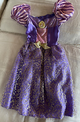 #ad Disney Rapunzel TANGLED Costume Purple Child’s Dress Size 4 6X Halloween