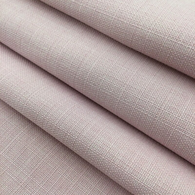 #ad Light Pink Slub Weave Linen Like Fabric Upholstery Heavy Weight 54quot;...
