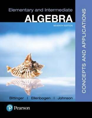 #ad Elementary and Intermediate Algebra: Concepts and Applications 7th E GOOD