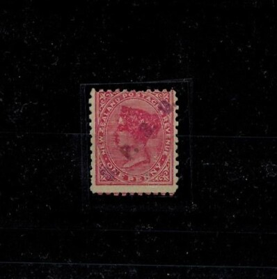 #ad New Zealand 1892 Official 1d Rose Perf 11 Violet OPSO OVPT SG 07