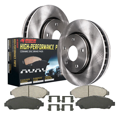 #ad For 2008 2009 2010 2013 Nissan Rogue Front Disc Brake Rotors and Brake Pads Kit