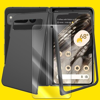 #ad Bubble Free Tempered Glass Screen Protector Hard PC Cover f Google Pixel Fold 5G