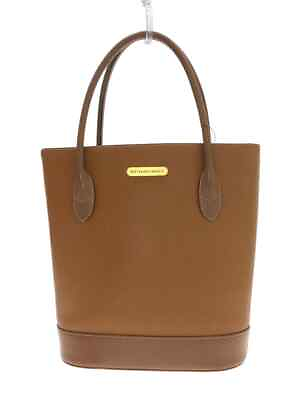 #ad BURBERRY Inner Nova Check Tote Bag Leather Brown